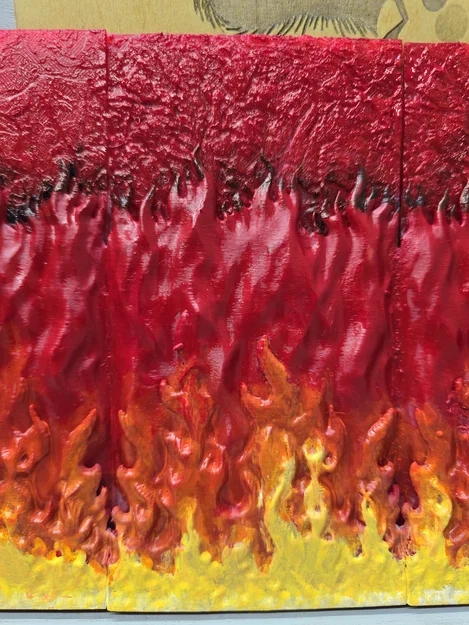 Tấm Lithophane Ngọn Lửa 3D - Trang Trí Độc Đáo Cho Không Gian Sống - Image 2