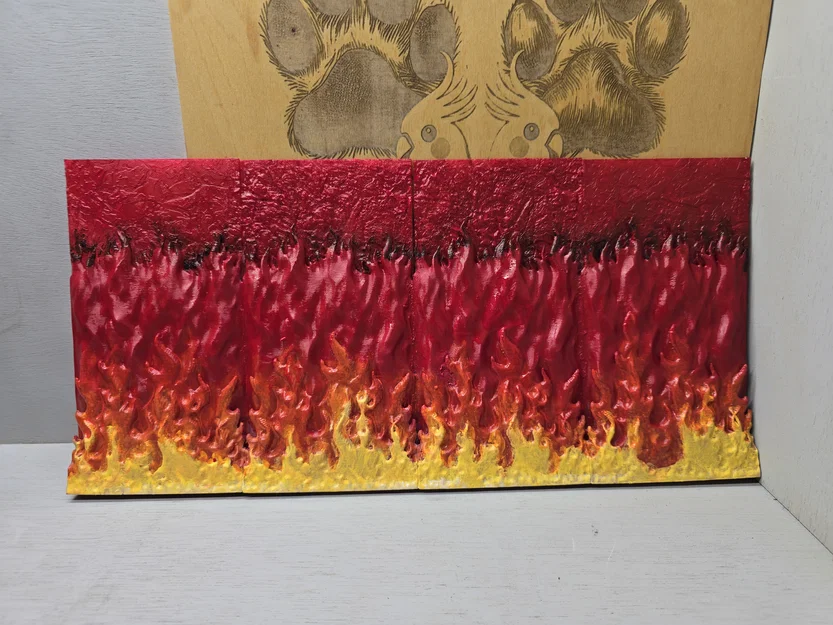 Mô hình trang trí Tường Lửa (Wall of Fire) in 3D ấn tượng - Image 3