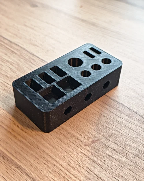 TheOptiForge Stealth Tech Hub (Gridfinity 2x1) - Khay tổ chức thiết bị thông minh - Image 1