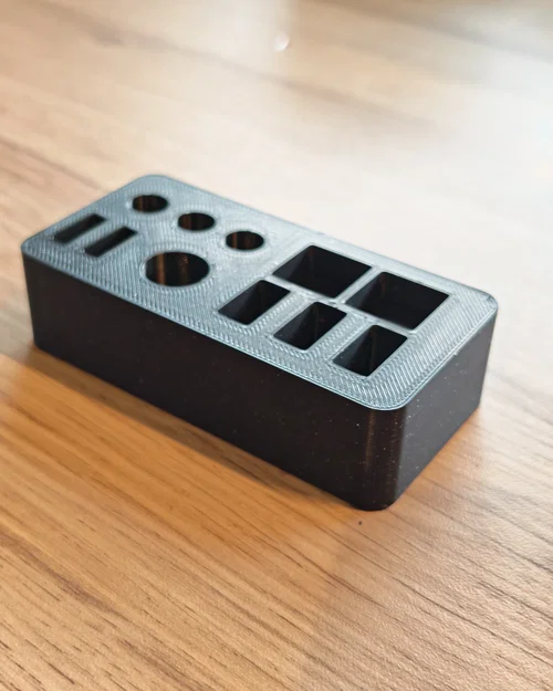 TheOptiForge Stealth Tech Hub (Gridfinity 2x1) - Khay tổ chức thiết bị thông minh - Image 2