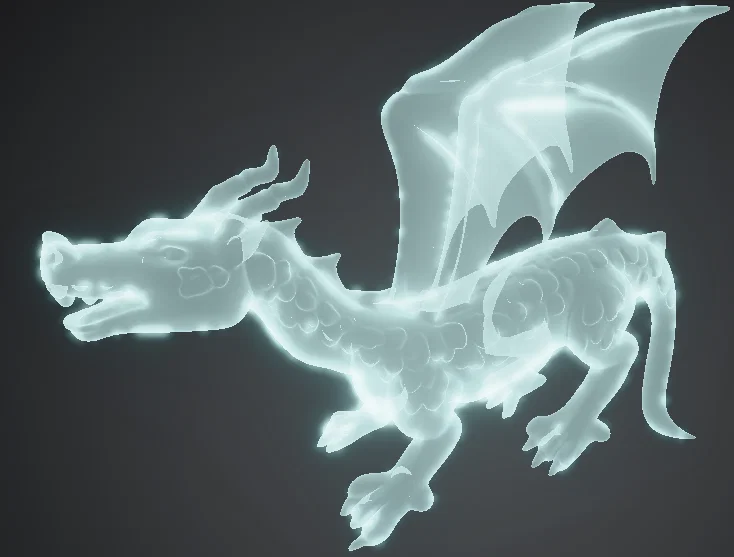 Mô hình rồng Dragone Blue - Thiết kế in 3D chi tiết và ấn tượng - Image 3