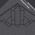 Mô hình trang trí treo tường máy bay ném bom B-2 Spirit (STL 3D) - Thumbnail 2