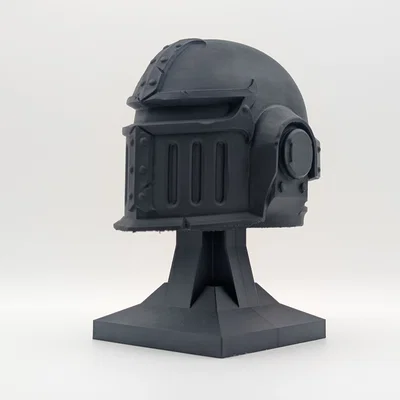 Mô hình giá đỡ mũ giáp Black Templars Champion trưng bày 3D