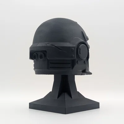 Mô hình giá đỡ mũ giáp Black Templars Champion trưng bày 3D