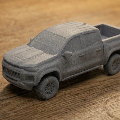 Mô hình xe bán tải Chevy Colorado 4 inch in 3D chi tiết