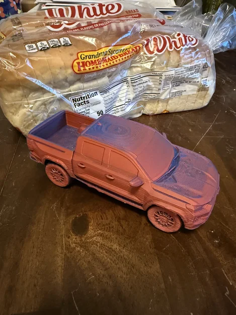 Mô hình xe bán tải Chevy Colorado 4 inch in 3D chi tiết - Image 3