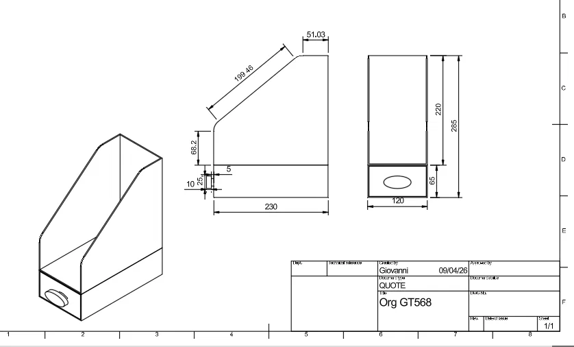 Khay tổ chức đa năng Organizer GT568 - Mẫu in 3D tối ưu hóa không gian - Image 6
