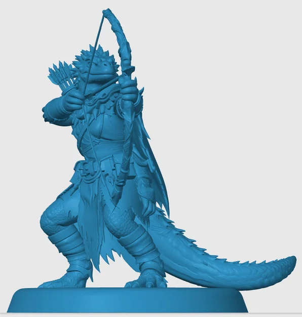 Mô hình Lizardfolk Ranger cho game nhập vai - Image 3