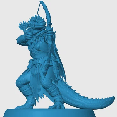 Mô hình Lizardfolk Ranger cho game nhập vai