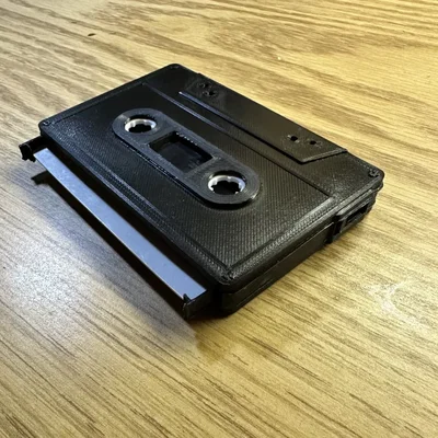 Ví thẻ hình băng Cassette với cơ chế trượt