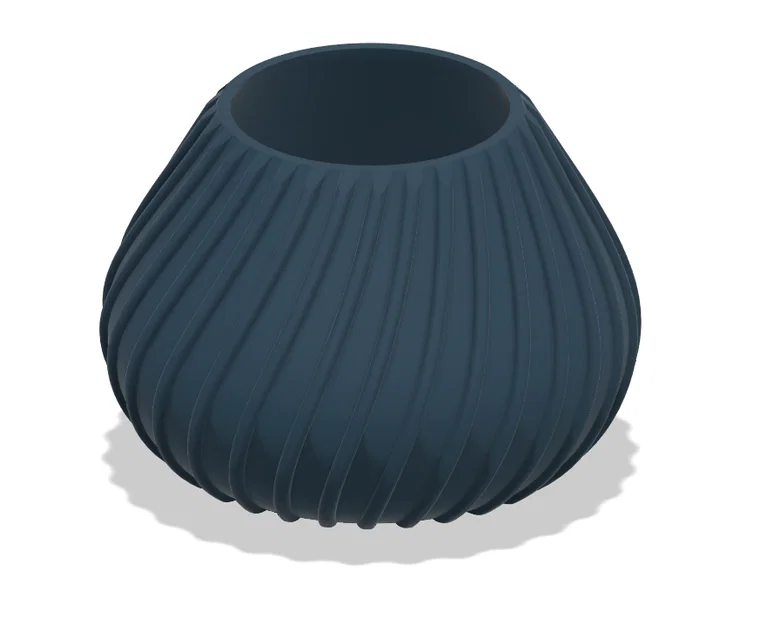 Chậu cây Spiral Planter Pot - Mẫu chậu in 3D tinh tế cho bàn làm việc - Image 3