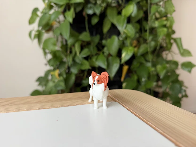 Mô hình chú chó Papillon dễ thương - Image 3