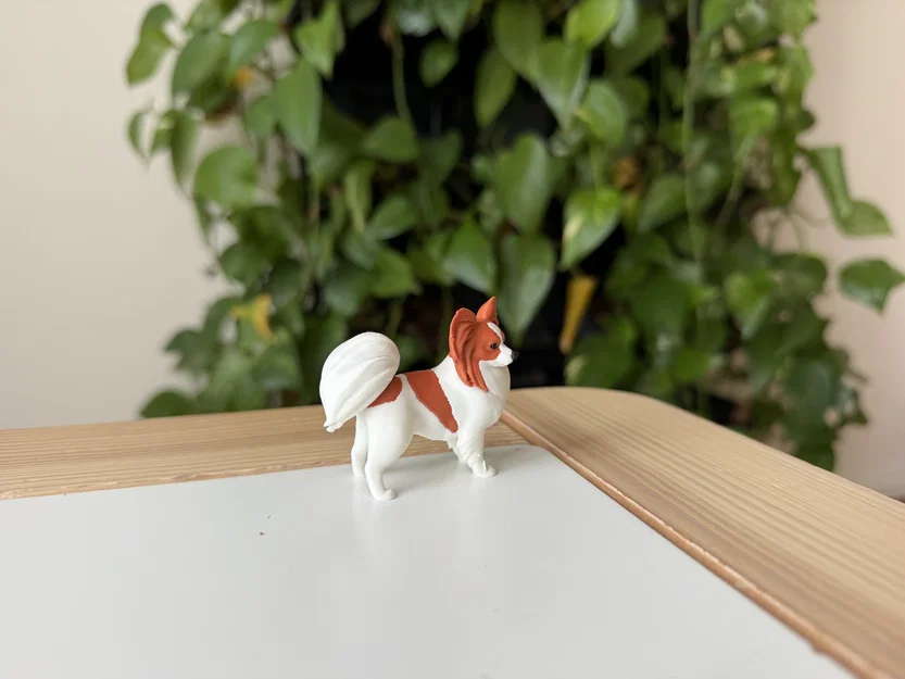 Mô hình chú chó Papillon dễ thương - Image 4