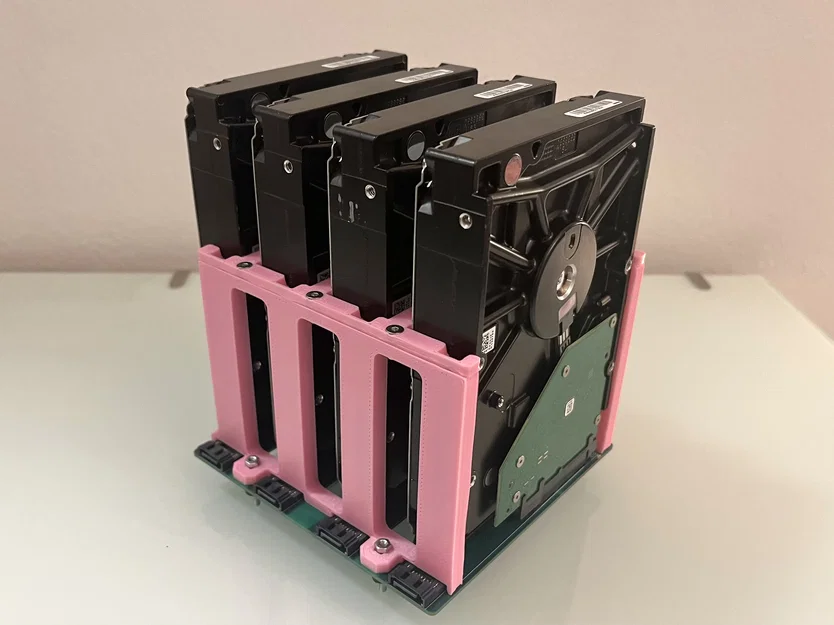 Khung Gắn Ổ Cứng Không Cần Dụng Cụ - Dùng Cho 4x HDD (SATA Backplane) - Image 3