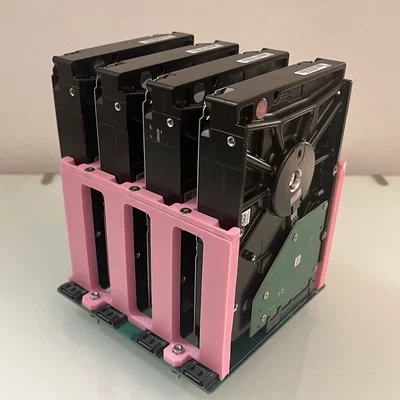 Khung Gắn Ổ Cứng Không Cần Dụng Cụ - Dùng Cho 4x HDD (SATA Backplane)