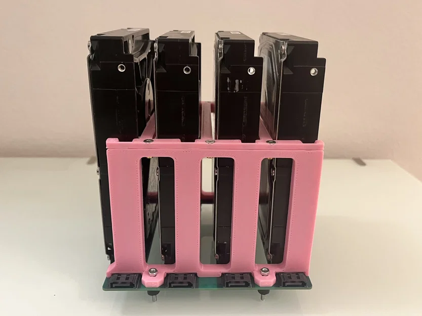 Khung Gắn Ổ Cứng Không Cần Dụng Cụ - Dùng Cho 4x HDD (SATA Backplane) - Image 4