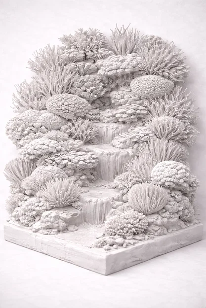 Mô hình điêu khắc rặng san hô 3D đẹp mắt để trang trí - Image 1