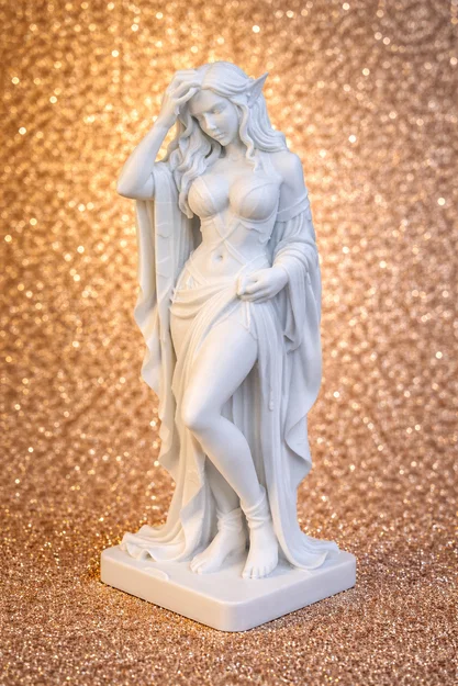 Tượng Tiên Nữ Thanh Tú – Độ Phân Giải Cao & Chi Tiết Vượt Trội - Image 1