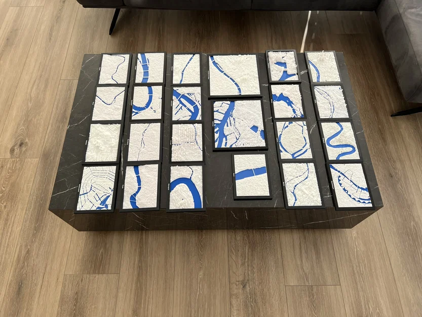 Ludwigshafen am Rhein, Đức - Mô hình địa hình 3D thu nhỏ - Image 3