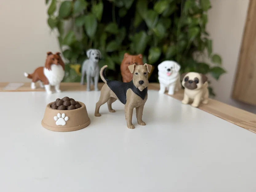 Mô hình 3D chó Airedale Terrier chân thực - Image 1