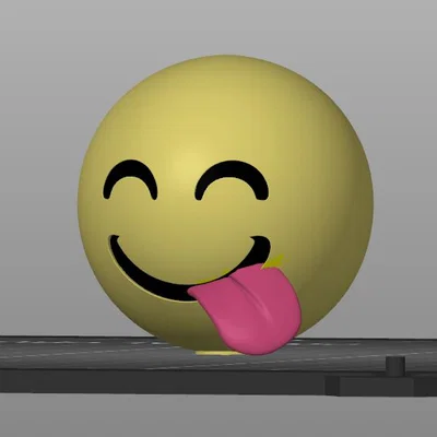 Mô hình Smiley 3D - Con dấu mặt cười siêu đáng yêu