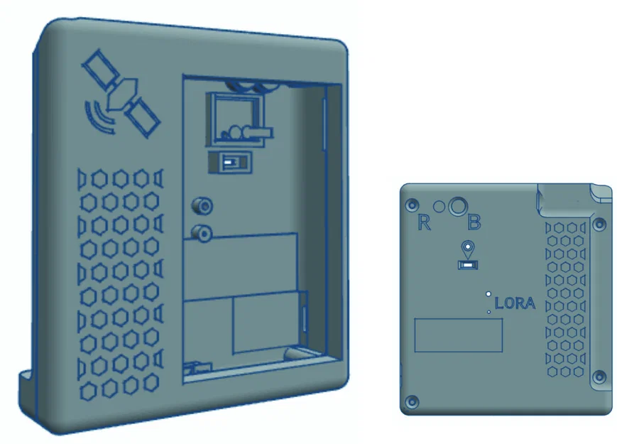 Vỏ 3D Case cho ELECROW CROWPANEL ADV 3.5 hỗ trợ pin 21700 - Image 4