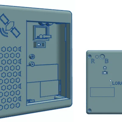 Vỏ 3D Case cho ELECROW CROWPANEL ADV 3.5 hỗ trợ pin 21700