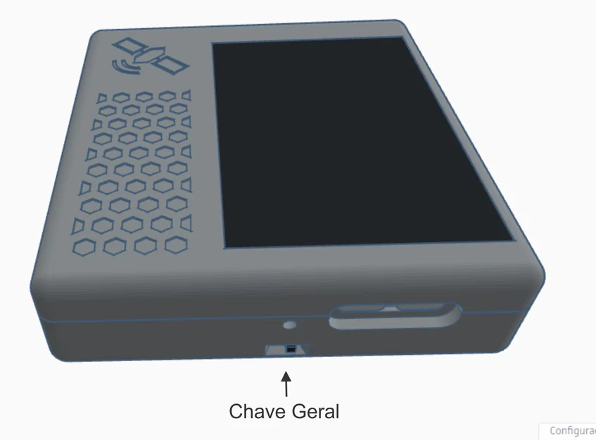 Vỏ 3D Case cho ELECROW CROWPANEL ADV 3.5 hỗ trợ pin 21700 - Image 6