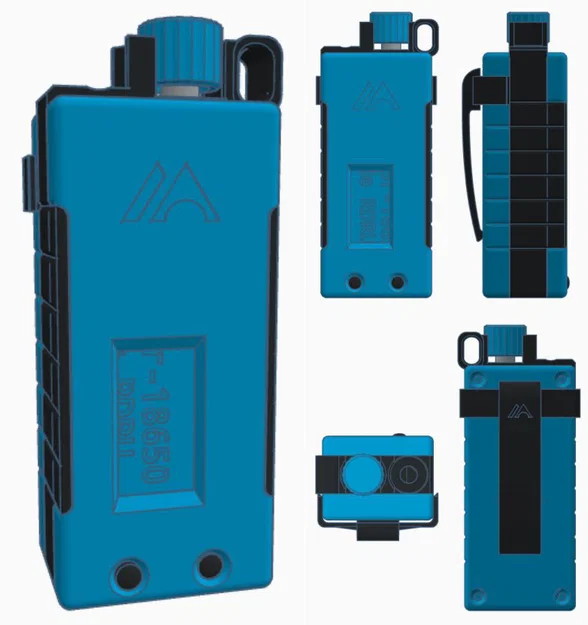 Vỏ hộp 3D cho Heltec V3 tích hợp Rotary Encoder và pin 18650 - Image 2