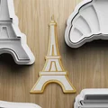 Bộ 4 Khuôn Cắt Bánh STL Hình Tháp Eiffel Paris Pháp - Thumbnail 2