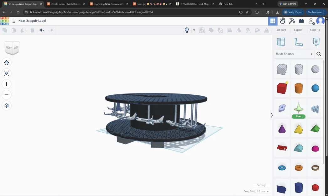 Mô hình cuộn dây in 3D tái chế với máy bay Boeing 737 chuyển động - Image 2