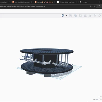Mô hình cuộn dây in 3D tái chế với máy bay Boeing 737 chuyển động