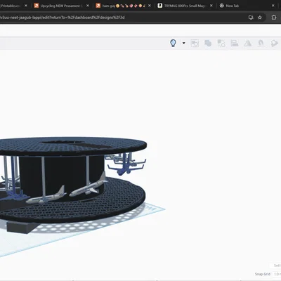 Mô hình cuộn dây in 3D tái chế với máy bay Boeing 737 chuyển động