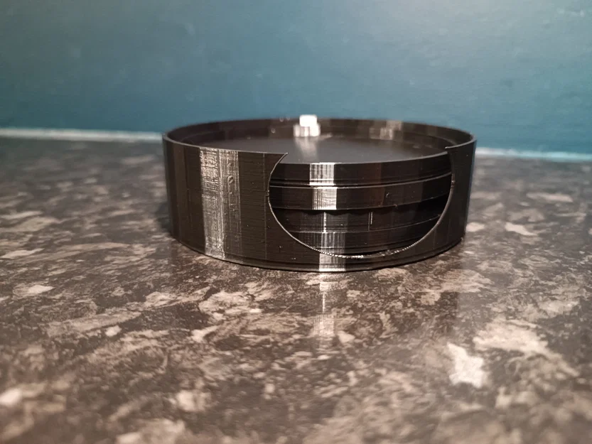 Bộ lót ly đơn giản có vành chống tràn kèm khay đựng tiện lợi - Image 2