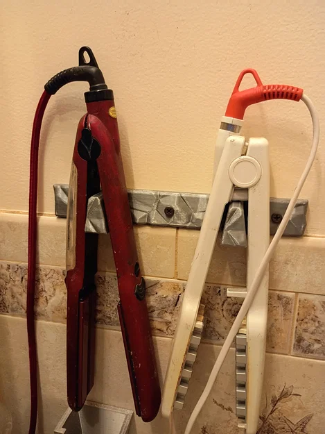 Giá treo máy duỗi tóc gắn tường 3D - Tiết kiệm không gian phòng tắm - Image 1