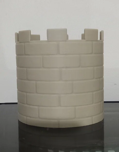 Chậu trồng cây hình tháp lâu đài - Mô hình 3D dễ in và đầy phong cách - Image 2