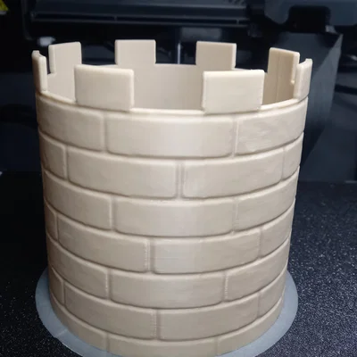 Chậu trồng cây hình tháp lâu đài - Mô hình 3D dễ in và đầy phong cách
