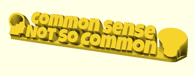 Bảng hiệu trang trí để bàn độc đáo Common Sense Not So Common - Image 1