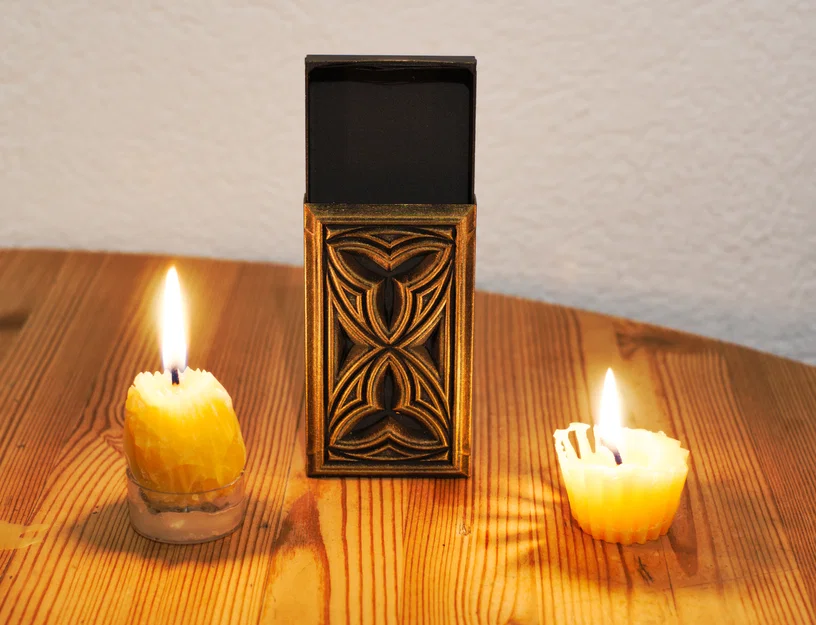 Hộp Đựng Trang Sức Gothic Trượt | Kiểu Hộp Quẹt Diêm - Image 1