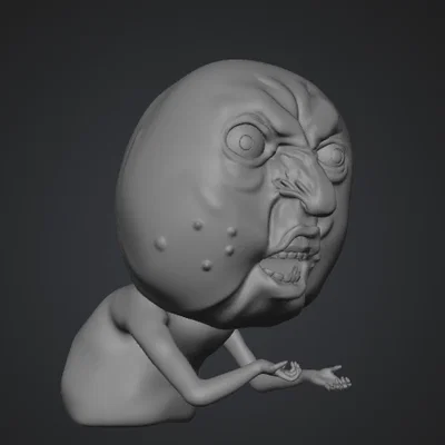 Mô hình 3D Why You No Guy Meme trang trí bàn làm việc