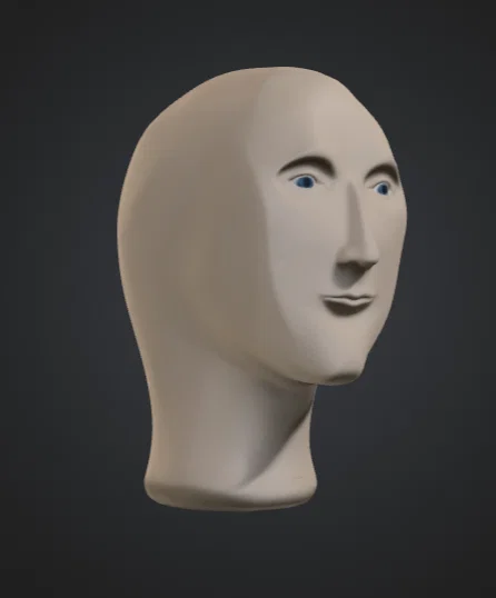 Mô hình 3D Meme Man trang trí độc đáo cho bàn làm việc - Image 1