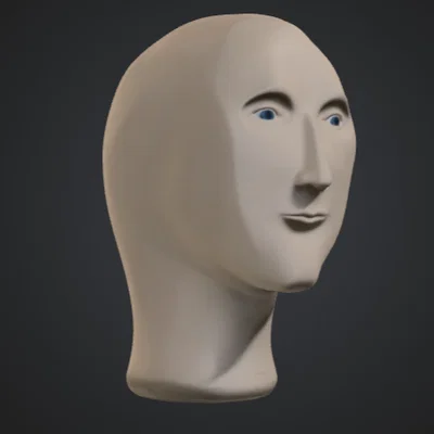 Mô hình 3D Meme Man trang trí độc đáo cho bàn làm việc