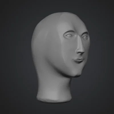 Mô hình 3D Meme Man trang trí độc đáo cho bàn làm việc