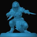 Mô hình Lizardfolk Rogue cho game RPG - Thumbnail 1