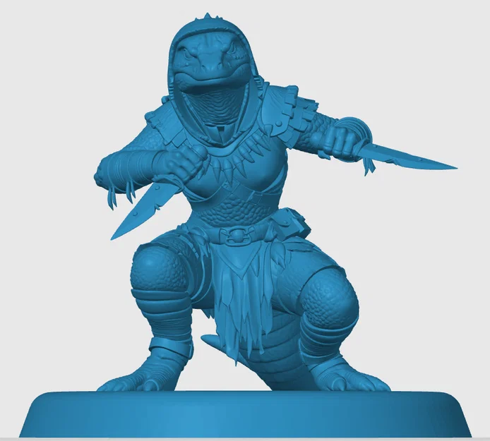 Mô hình Lizardfolk Rogue cho game RPG - Image 2