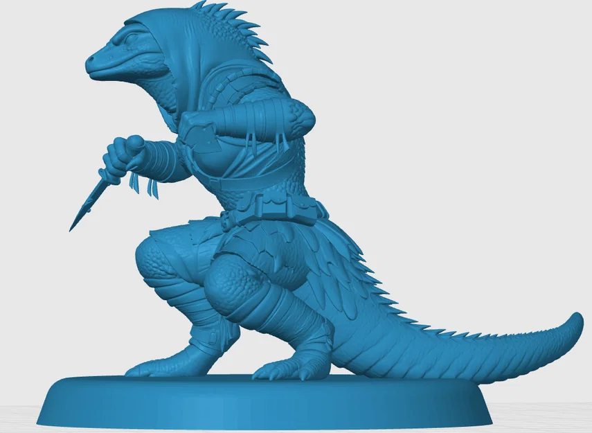 Mô hình Lizardfolk Rogue cho game RPG - Image 3