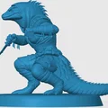 Mô hình Lizardfolk Rogue cho game RPG - Thumbnail 3