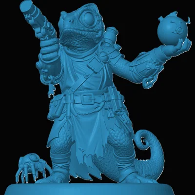 Mô hình Lizardfolk Artificer (Dành cho game RPG)