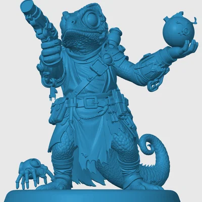 Mô hình Lizardfolk Artificer (Dành cho game RPG)
