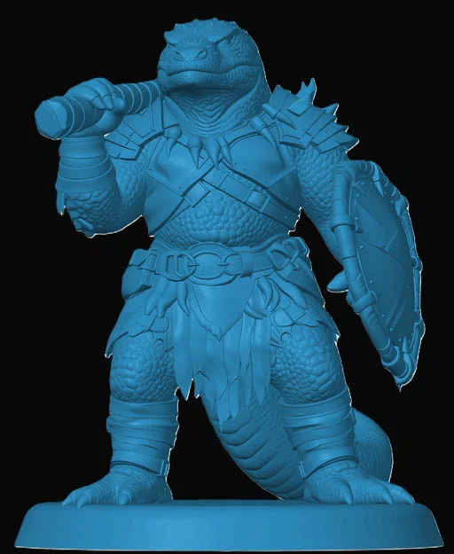 Mô hình chiến binh người thằn lằn - Lizardfolk Fighter - Image 1